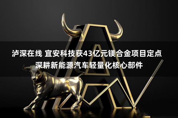 泸深在线 宜安科技获43亿元镁合金项目定点  深耕新能源汽车轻量化核心部件